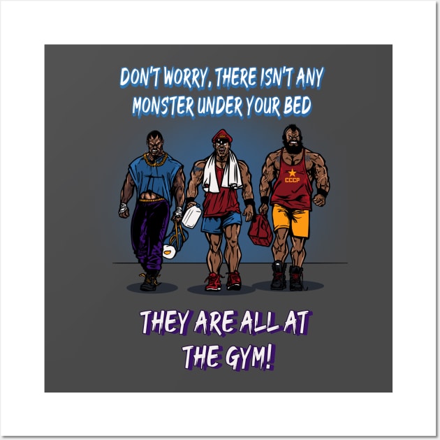 Gym Monsters Wall Art by AndreusD